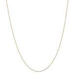 Cargar imagen en el visor de la galería, 14K Yellow Gold 0.5mm Thin Curb Bracelet Anklet Choker Necklace Pendant Chain
