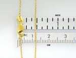 Indlæs billede til gallerivisning 14k Yellow Gold .90mm Cable Bracelet Anklet Choker Necklace Pendant Chain Lobster Clasp
