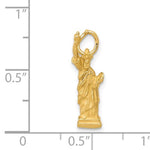 Load image into Gallery viewer, 14k Yellow Gold New York Statue Liberty 3D Pendant Charm - [cklinternational]
