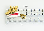 Cargar imagen en el visor de la galería, 14k Yellow Gold with Enamel Conch Shell 3D Pendant Charm

