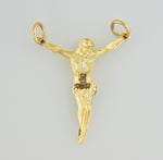 Load image into Gallery viewer, 14k Yellow Gold Corpus Crucified Christ Pendant Charm
