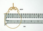 Kép betöltése a galériamegjelenítőbe: 14K Yellow Gold Butterfly Charm Holder Hanger Connector Pendant
