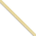 Cargar imagen en el visor de la galería, 14k Yellow Gold 5mm Silky Herringbone Bracelet Anklet Choker Necklace Pendant Chain

