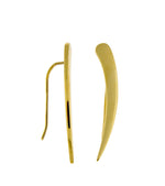 Lataa kuva Galleria-katseluun, 14k Yellow Gold Fancy Pointed Ear Climber Earrings
