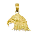 Indlæs billede til gallerivisning 14k Yellow Gold Small Eagle Head Pendant Charm
