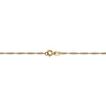 Afbeelding in Gallery-weergave laden, 14K Yellow Gold 1mm Singapore Twisted Bracelet Anklet Choker Necklace Pendant Chain

