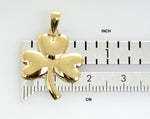 Load image into Gallery viewer, 14k Yellow Gold Celtic Shamrock Clover Pendant Charm
