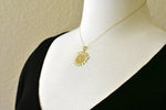 Load image into Gallery viewer, 14k Yellow Gold Sun Filigree Pendant Charm
