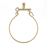 Load image into Gallery viewer, 14K Yellow Gold Key Design Charm Holder Pendant
