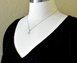 Ladda upp bild till gallerivisning, 14k White Gold Small Cut Out Pendant Charm
