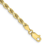 Lataa kuva Galleria-katseluun, 10k Yellow Gold 3.25mm Diamond Cut Rope Bracelet Anklet Choker Necklace Pendant Chain
