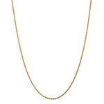 Indlæs billede til gallerivisning 14k Yellow Gold 1.75mm Diamond Cut Rope Bracelet Anklet Choker Necklace Pendant Chain
