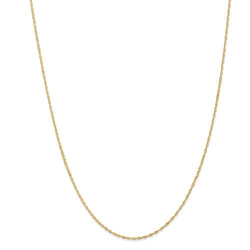 14k Yellow Gold 1.10mm Singapore Twisted Bracelet Anklet Necklace Choker Pendant Chain