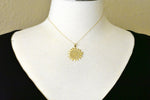 Load image into Gallery viewer, 14k Yellow Gold Sun Filigree Pendant Charm

