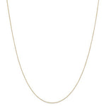 Afbeelding in Gallery-weergave laden, 14K Yellow Gold 0.42mm Thin Curb Bracelet Anklet Choker Necklace Pendant Chain
