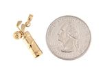 Afbeelding in Gallery-weergave laden, 14k Yellow Gold Golf Clubs Bag Golfing Pendant Charm
