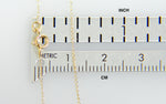 將圖片載入圖庫檢視器 14K Yellow Gold 0.42mm Thin Curb Bracelet Anklet Choker Necklace Pendant Chain
