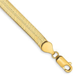 Lade das Bild in den Galerie-Viewer, 14k Yellow Gold 5.5mm Silky Herringbone Bracelet Anklet Choker Necklace Pendant Chain
