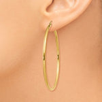 Carica l&#39;immagine nel visualizzatore di Gallery, 14K Yellow Gold 48mmx2mm Lightweight Classic Round Hoop Earrings
