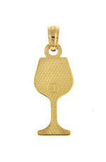 Φόρτωση εικόνας στο εργαλείο προβολής Συλλογής, 14k Yellow Gold Wine Glass Pendant Charm
