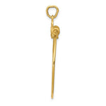 Load image into Gallery viewer, 14K Yellow Gold Twin Hearts Charm Holder Hanger Connector Pendant
