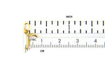 Carica l&#39;immagine nel visualizzatore di Gallery, 14K Yellow Gold Lowercase Initial Letter R Script Cursive Alphabet Pendant Charm
