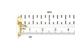Cargar imagen en el visor de la galería, 10K Yellow Gold Lowercase Initial Letter R Script Cursive Alphabet Pendant Charm
