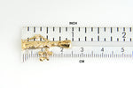 Cargar imagen en el visor de la galería, 14k Yellow Gold Lady Justice Moveable Scales 3D Pendant Charm
