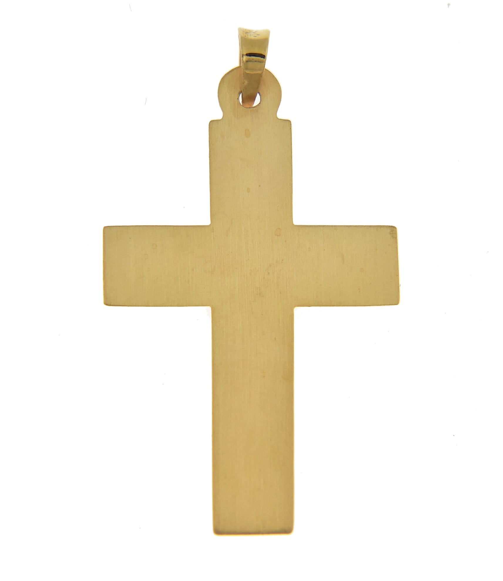 14k Yellow Gold Filigree Cross Pendant Charm