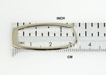 Carica l&#39;immagine nel visualizzatore di Gallery, 14k White Gold Modern Contemporary Rectangle Hoop Earrings
