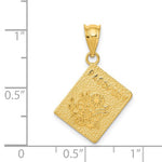 Load image into Gallery viewer, 14k Yellow Gold Passport Pendant Charm
