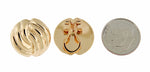 Carica l&#39;immagine nel visualizzatore di Gallery, 14k Yellow Gold Non Pierced Clip On Swirl Omega Back Earrings

