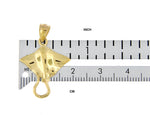 Afbeelding in Gallery-weergave laden, 14k Yellow Gold Stingray Open Back Pendant Charm
