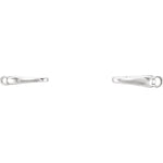 画像をギャラリービューアに読み込む, 14k Yellow White Gold 23x7mm OD Double Push Clasp Pendant Charm Hangers Bails Connectors for Bracelets Anklets Necklaces

