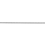 將圖片載入圖庫檢視器 14k White Gold 0.95mm Cable Rope Necklace Pendant Chain
