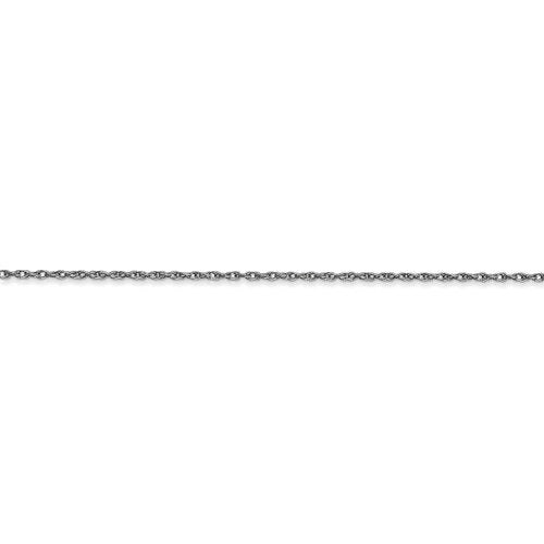 14k White Gold 1.15mm Cable Rope Choker Necklace Pendant Chain