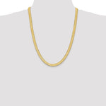 Indlæs billede til gallerivisning 14k Yellow Gold 6.5mm Silky Herringbone Bracelet Anklet Choker Necklace Pendant Chain

