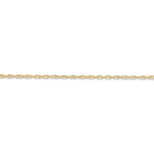 14K Yellow Gold 1.35mm Cable Rope Bracelet Anklet Choker Necklace Pendant Chain
