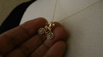 Load and play video in Gallery viewer, 14k Gold Two Tone Bicycle Moveable Pendant Charm
