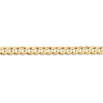 Cargar imagen en el visor de la galería, 14K Yellow Gold 5.25mm Open Concave Curb Bracelet Anklet Choker Necklace Pendant Chain
