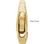 Carica l&#39;immagine nel visualizzatore di Gallery, 14K Yellow Gold or Sterling Silver Infinity Design Lobster Clasp Jewelry Findings
