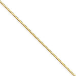 Cargar imagen en el visor de la galería, 14K Yellow Gold 0.90mm Box Bracelet Anklet Necklace Choker Pendant Chain Lobster Clasp
