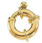 Φόρτωση εικόνας στο εργαλείο προβολής Συλλογής, 14K Yellow White Gold Large Jumbo Spring Clasp 12mm 14mm 16mm for Necklace Bracelet Chain Charm Hanger Connector Enhancer
