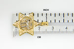 Φόρτωση εικόνας στο εργαλείο προβολής Συλλογής, 14k Gold Two Tone Star of David Chai Pendant Charm
