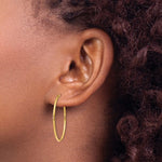 Load image into Gallery viewer, 14K Yellow Gold 27mm x 1.25mm Round Endless Hoop Earrings

