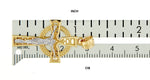 Indlæs billede til gallerivisning 14k Gold Two Tone Iona Crucifix Cross Pendant Charm
