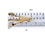 Carica l&#39;immagine nel visualizzatore di Gallery, 14K Yellow Gold Knife Fork Spoon Silverware 3D Pendant Charm
