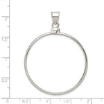 Charger l&#39;image dans la galerie, Sterling Silver Coin Holder Bezel Pendant Charm Screw Top Holds 38.2mm x 3.1mm Coins
