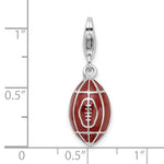 Load image into Gallery viewer, Amore La Vita Sterling Silver Enamel Football 3D Charm

