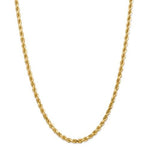 Lade das Bild in den Galerie-Viewer, 14k Yellow Gold 4.5mm Diamond Cut Rope Bracelet Anklet Choker Necklace Pendant Chain
